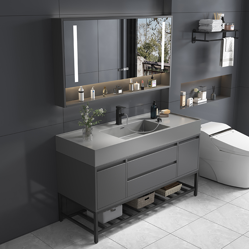 Home Bathroom Vanity Combo - Luxo skincare armário do banheiro organizador