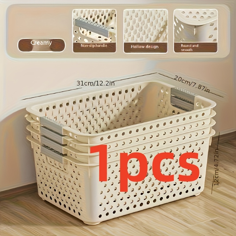 Home Edit Bathroom Storage - Caixa de armazenamento de plástico de