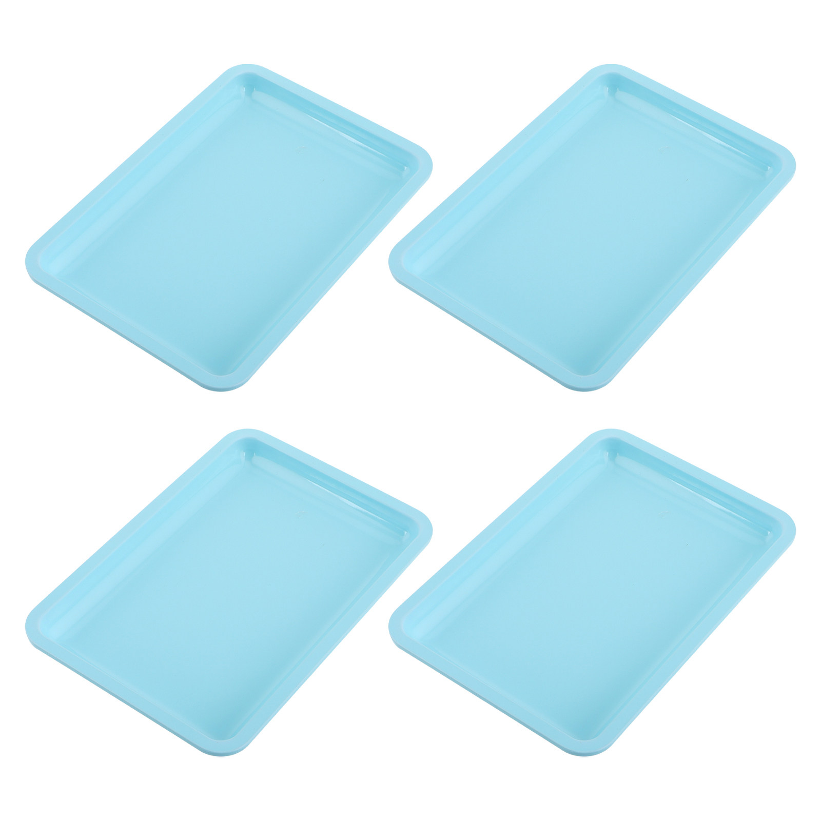 Home Bathroom Organizer - 4 unidades de bandeja de aço