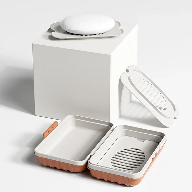 Saboneteira de plástico com ta - Home Essentials Bathroom Storage avaliação e preço