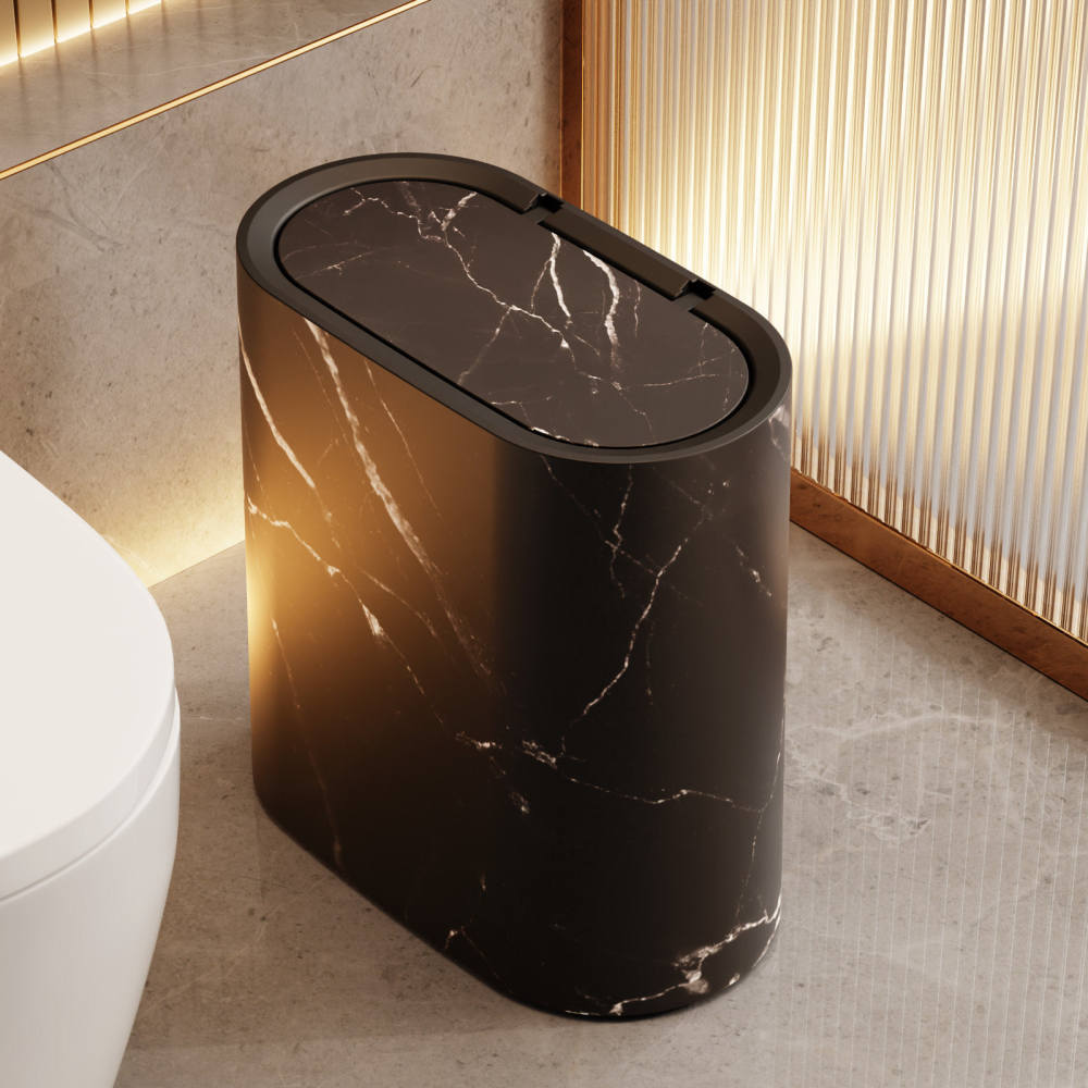 Lixeira minimalista e fina, id - Home Essentials Bathroom Storage avaliação e preço