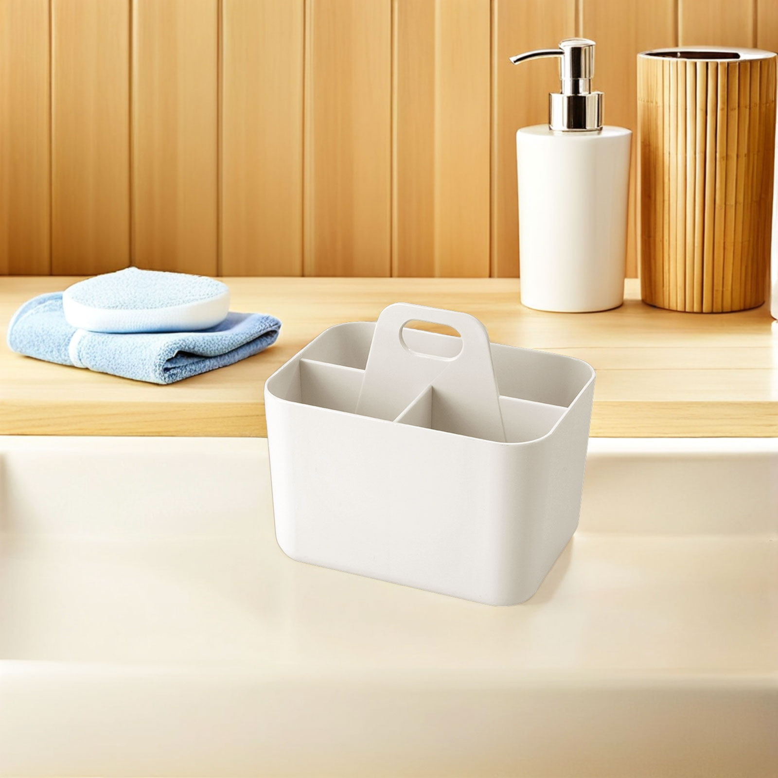 Cesto de armazenamento para ba - Home Bathroom Organizer avaliação e preço