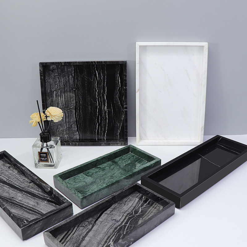 Bandeja de Mármore para Banhei - Home Bathroom Organizer avaliação e preço