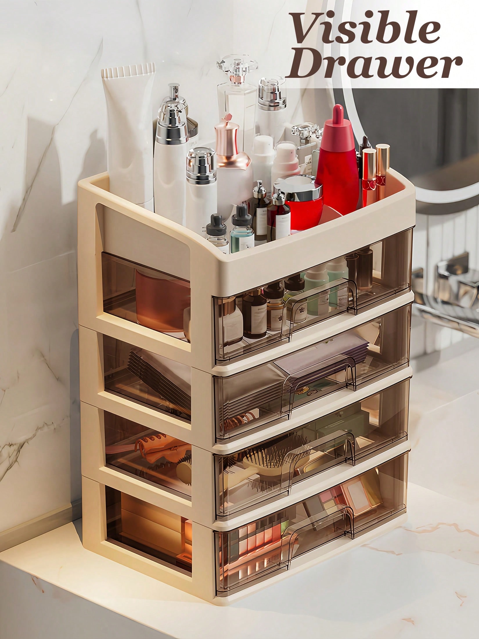 Organizador de maquiagem, gave - Home Essentials Bathroom Storage avaliação e preço