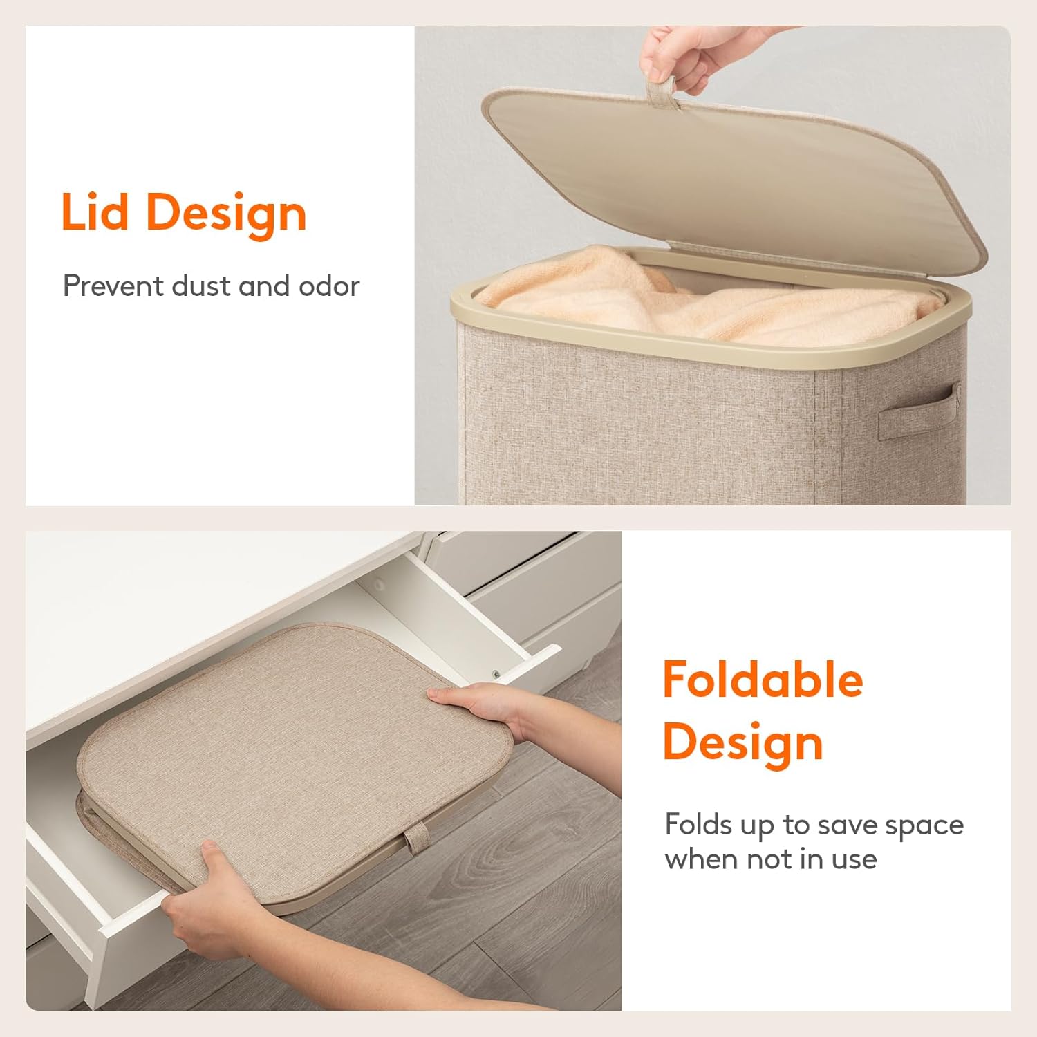 Cesto de roupa suja de plástic - Home Essentials Bathroom Storage avaliação e preço