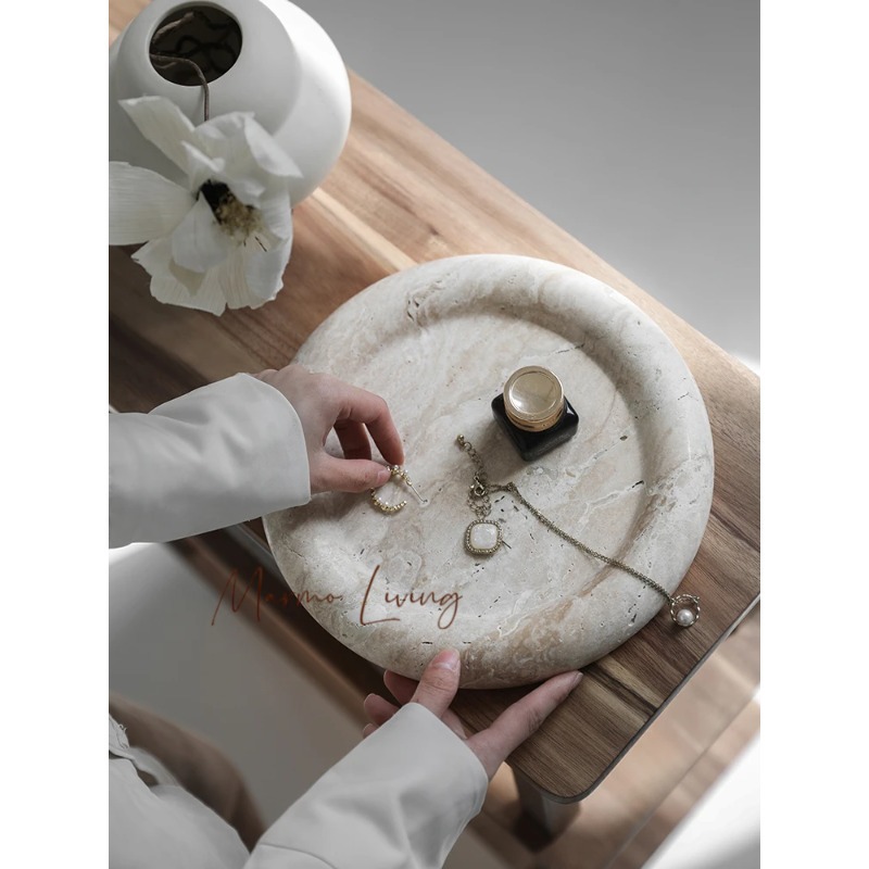 Bandeja de servir em travertin - Home Bathroom Trends avaliação e preço