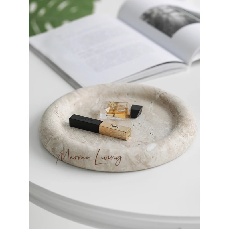 Bandeja de servir em travertin - Home Bathroom Trends avaliação e preço