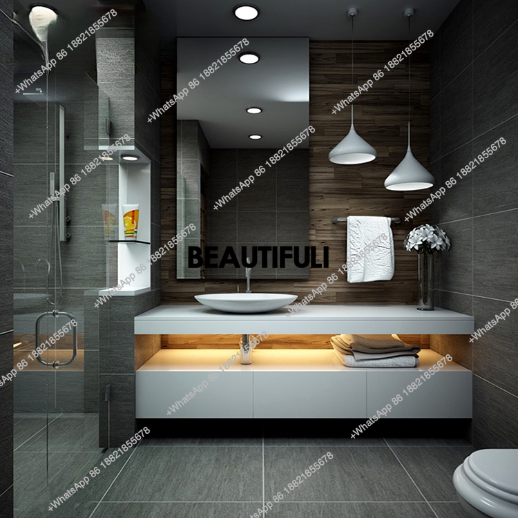 Moderno luxo personalizado hot - Home Bathroom Vanity Combo avaliação e preço