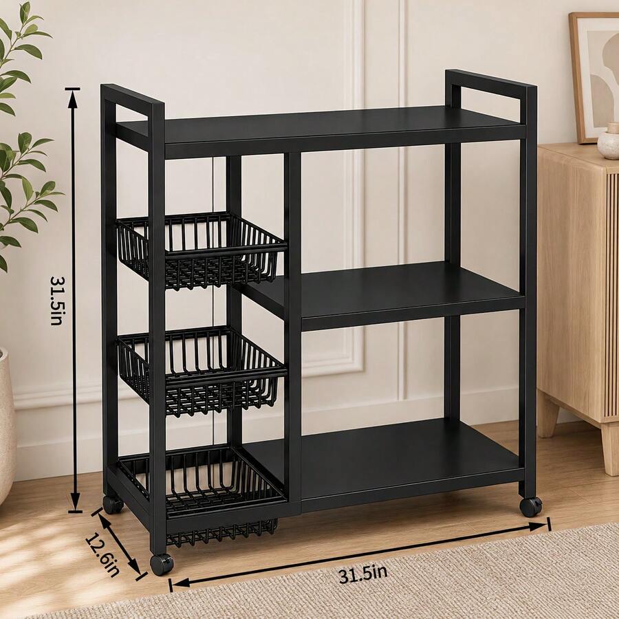 1 unidade de estante móvel par - Home Edit Bathroom Storage avaliação e preço