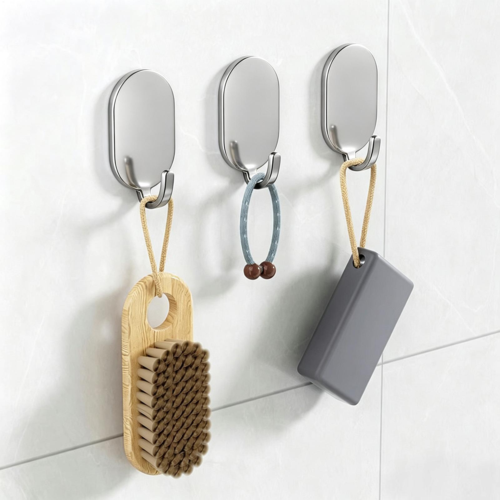 Ganchos adesivos resistentes e - Home Bathroom Organizer avaliação e preço
