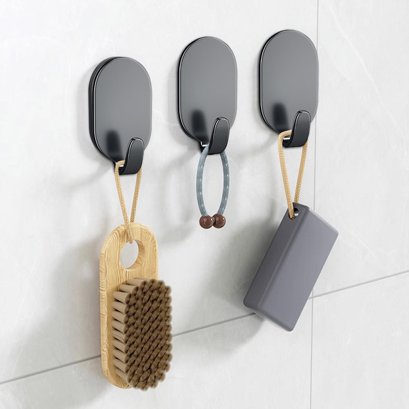 Ganchos adesivos resistentes e - Home Bathroom Organizer avaliação e preço
